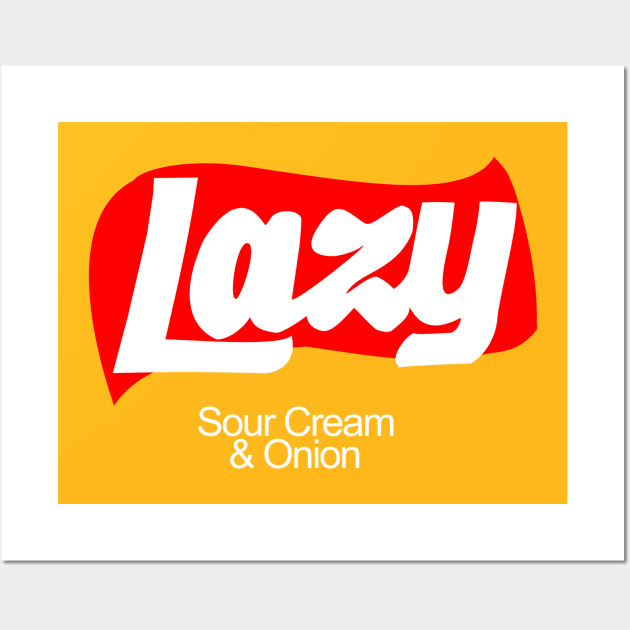 Lazy Chips Sour Cream & Onion Wall Art by ELKaito